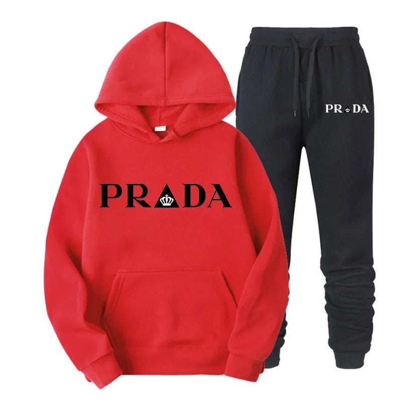 2024 new unisex fashion casual sports hoodie set