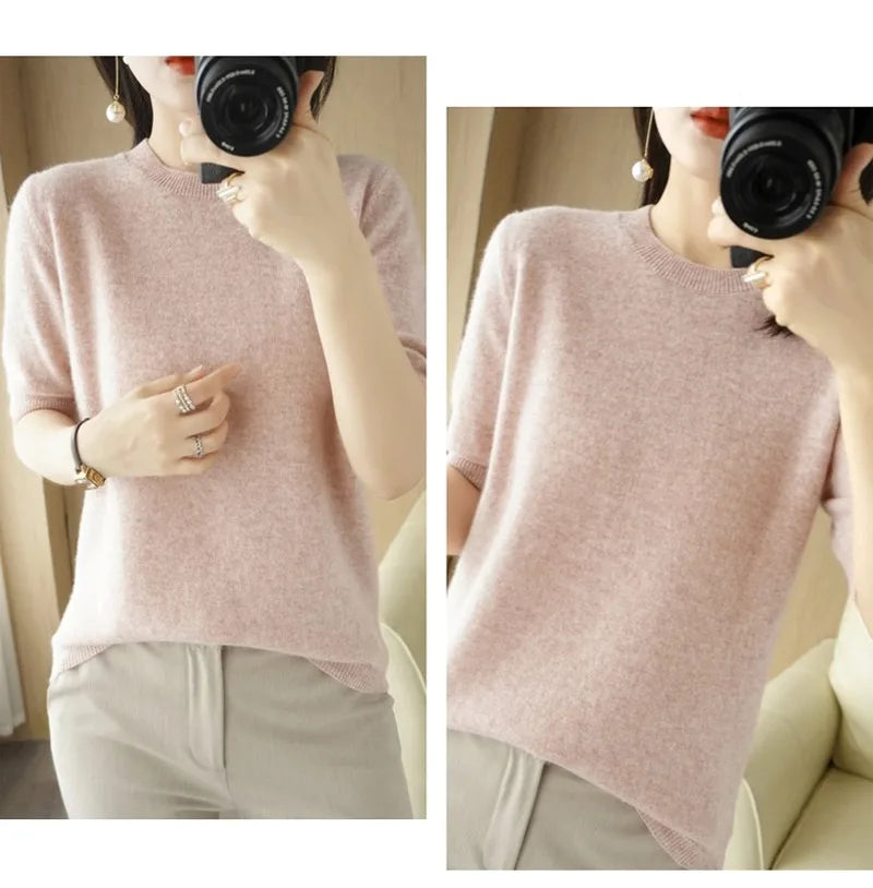 KANNISAK Women's Spring/Summer Knit Sweater: