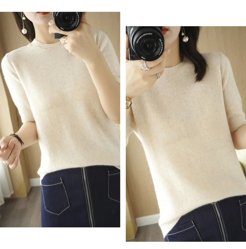 KANNISAK Women's Spring/Summer Knit Sweater: