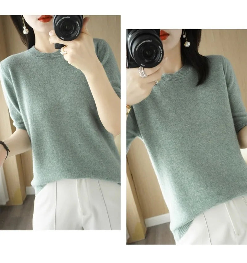 KANNISAK Women's Spring/Summer Knit Sweater: