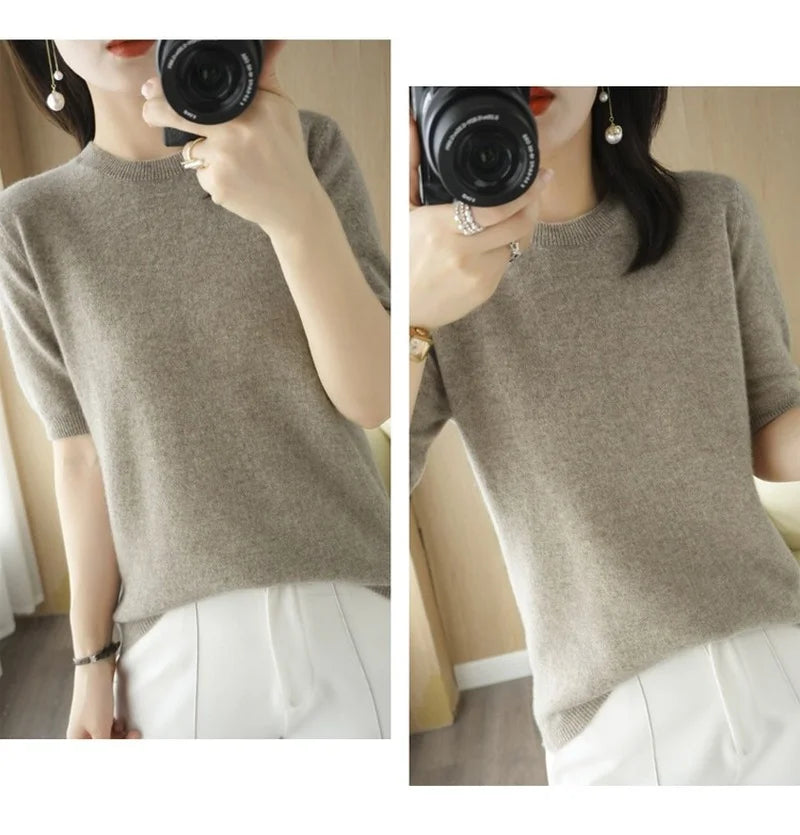 KANNISAK Women's Spring/Summer Knit Sweater: