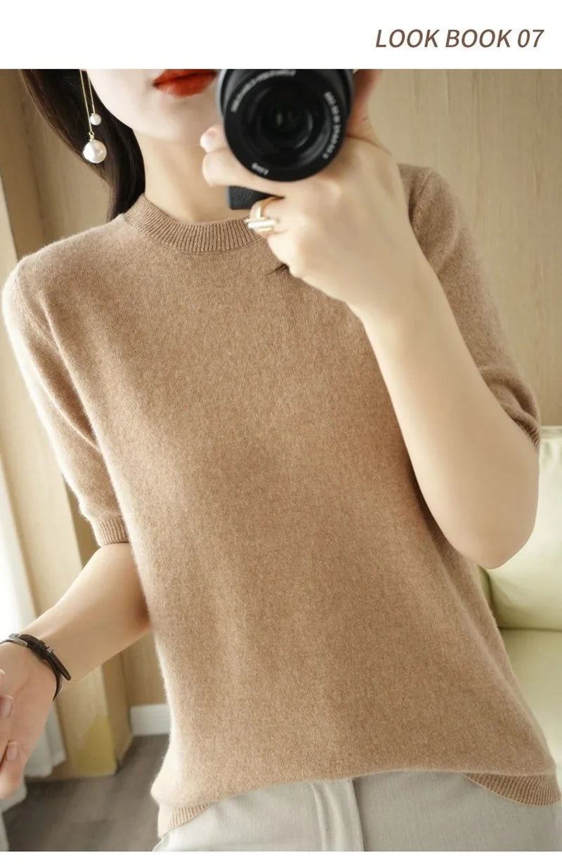 KANNISAK Women's Spring/Summer Knit Sweater: