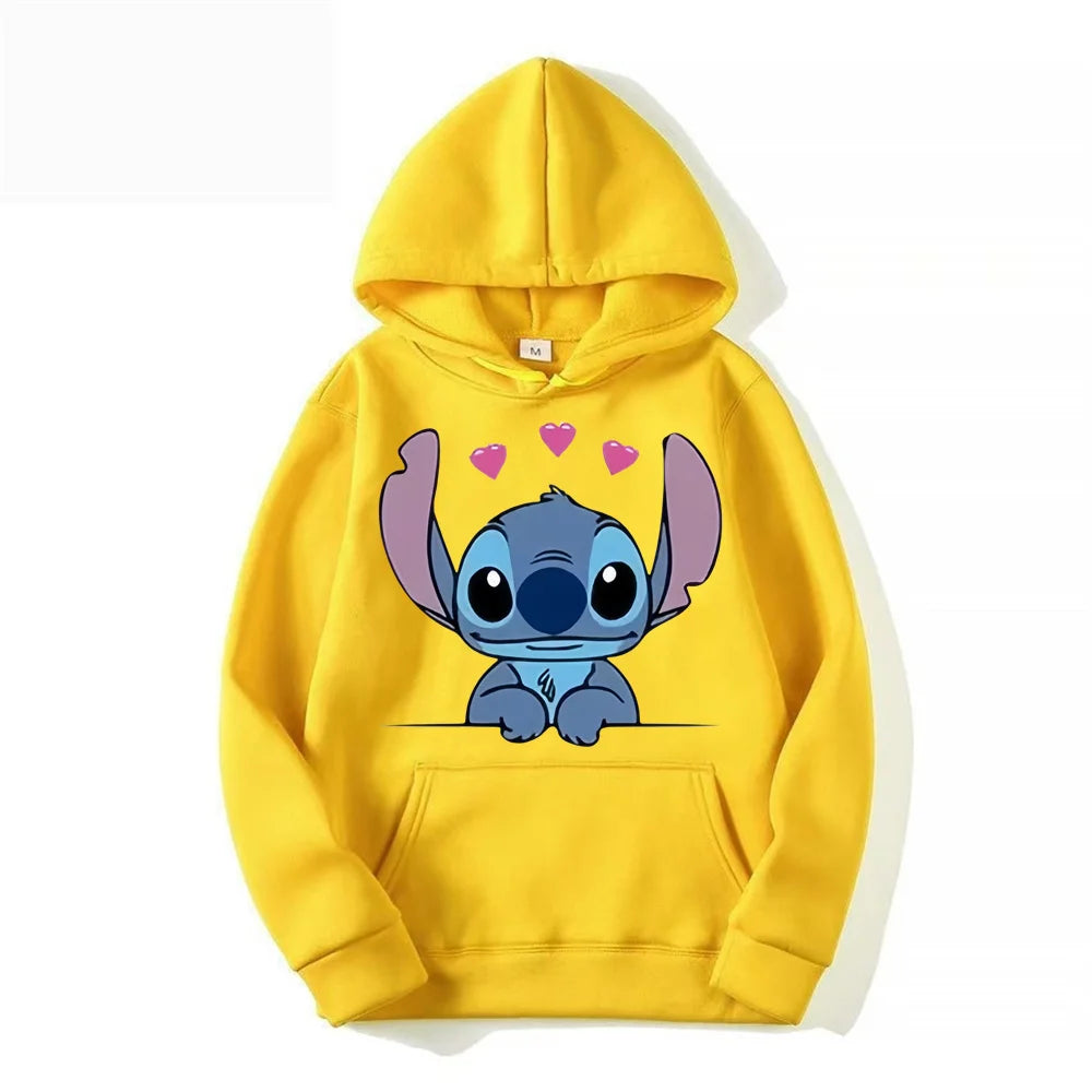 Disney Stitch Oversized Hoodie – 2024 Fashion Casual Pullover for Men & Women"