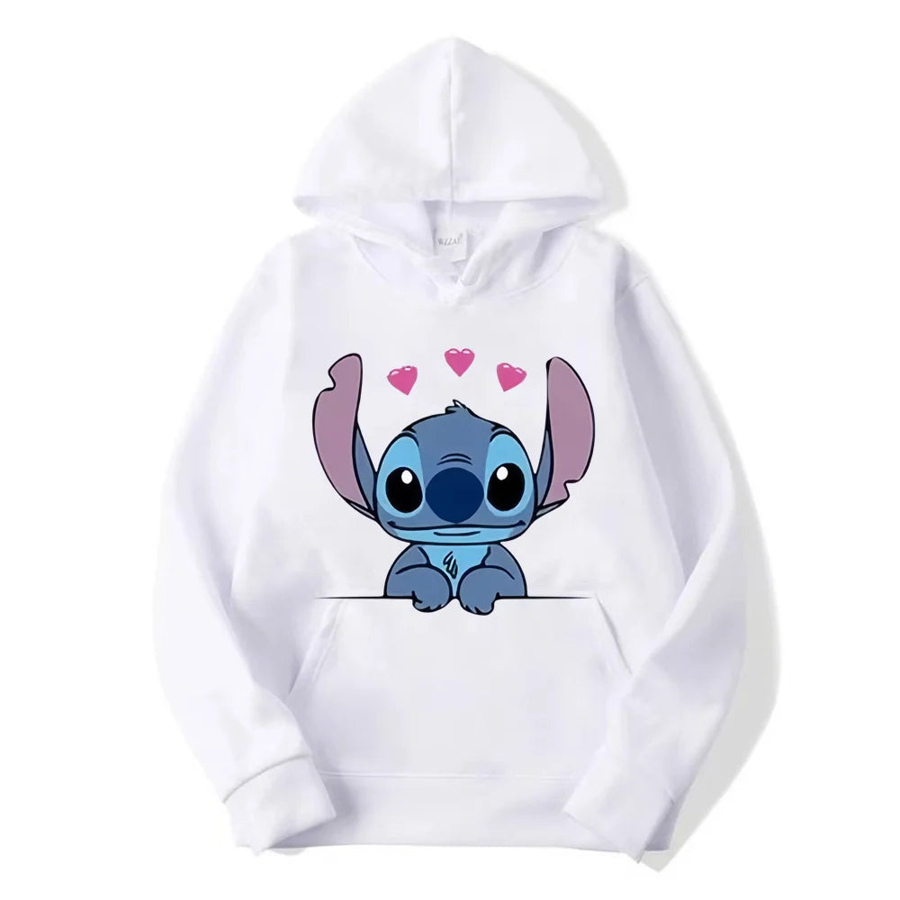 Disney Stitch Oversized Hoodie – 2024 Fashion Casual Pullover for Men & Women"